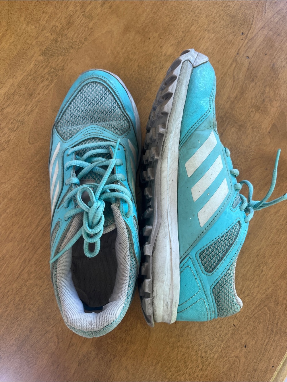 adidas Women's Turquoise Athletic Turf Shoes/ Field Hockey Shoes